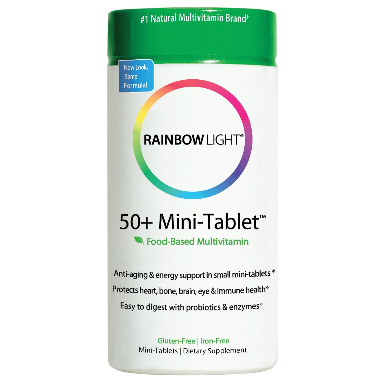 레인보우 라이트, 50+ MiniTab 멀티비타민, 180 타블렛