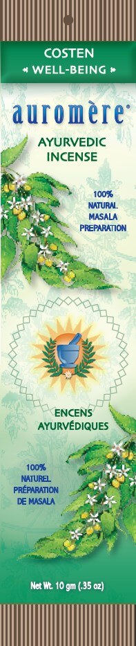 Auromere, 아유르베딕 향, Costen, 1 pc