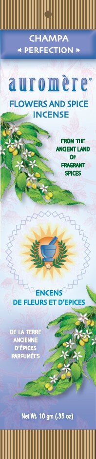 Auromere, 꽃과 향신료 향, Champa, 1 pc