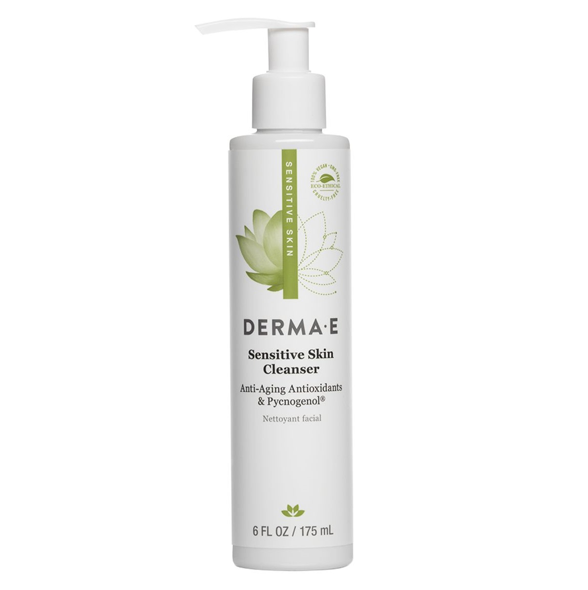 더마 E 민감성 피부용, 클렌저, 6 fl oz (175 ml)