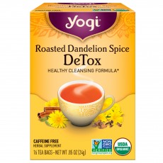 요기 티, Roasted Dandelion Spice DeTox, 16 티백