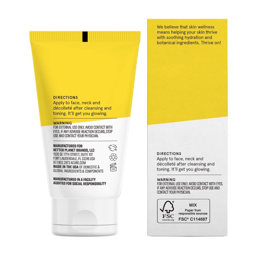 아큐어, 브라이트닝 데이크림 [모든피부용], 1.75 fl oz (50 ml)