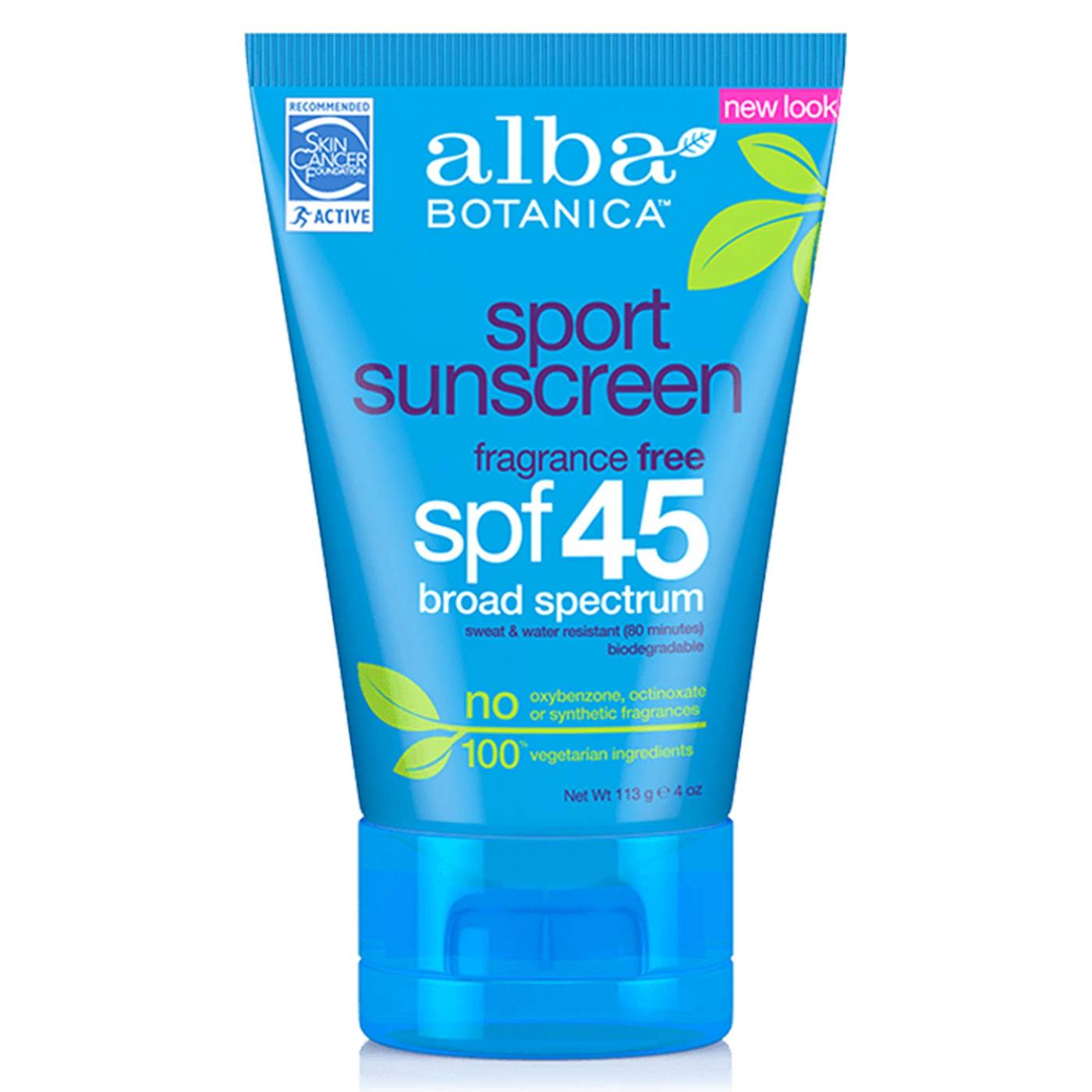 알바 보타니카, 스포츠 선스크린, SPF 45, 4 oz ( 113 g)