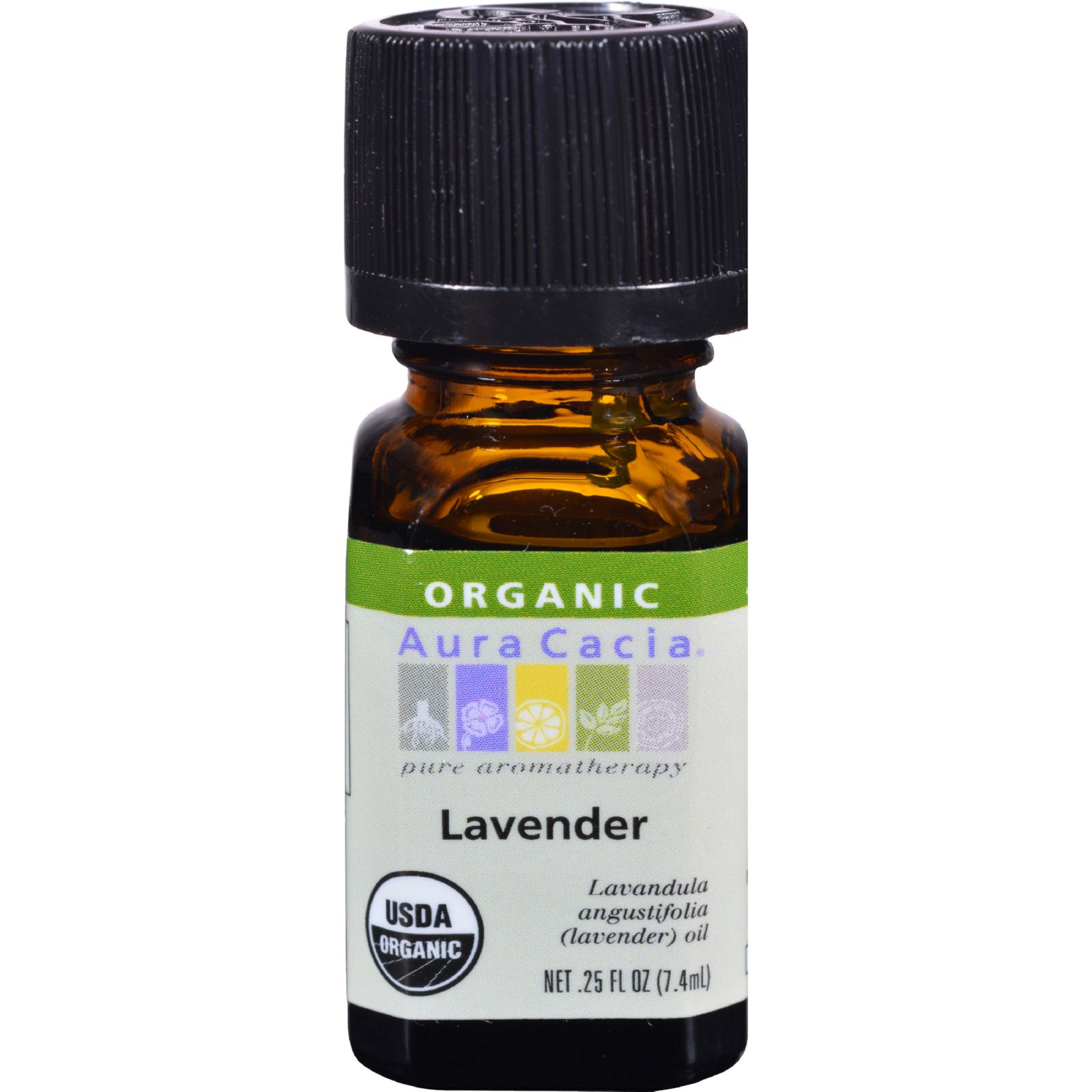 아우라카시아, 에센셜 오일 (Organic Lavender), .25 fl oz (7.4 ml)
