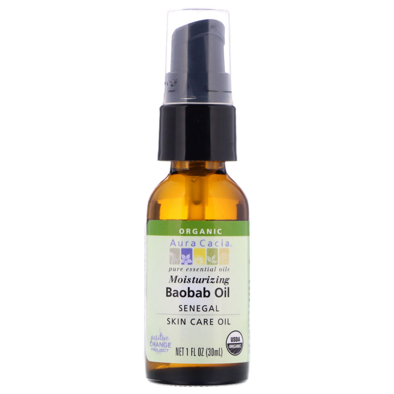 아우라카시아, 유기농 바오밥 스킨 케어 오일, 1 fl oz (30 ml)