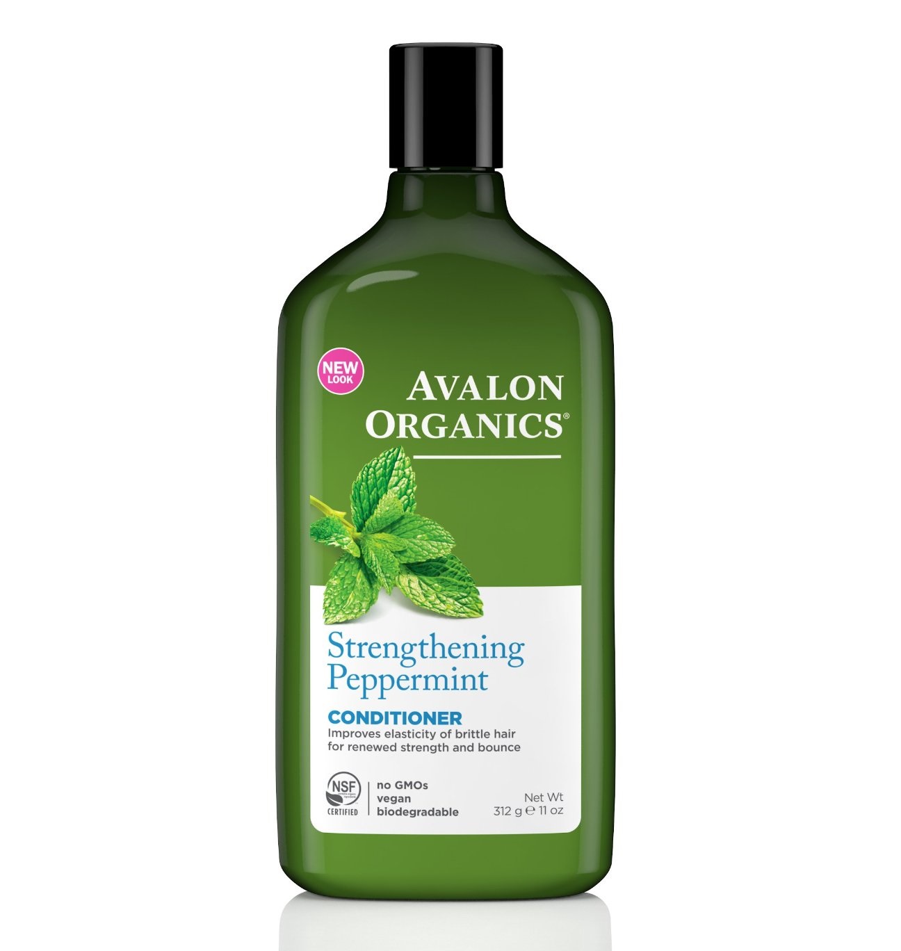 아발론 오가닉스, 강화된 페퍼민트 컨디셔너, 11 fl oz (325 ml)