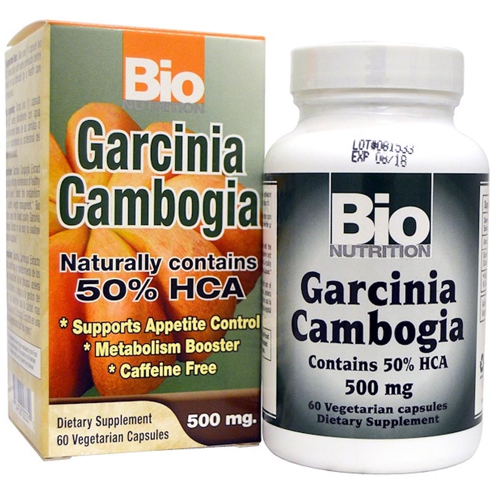 바이오 뉴트리션, 가르시니아 캄보지아 500 mg, 60 식물성 캡슐