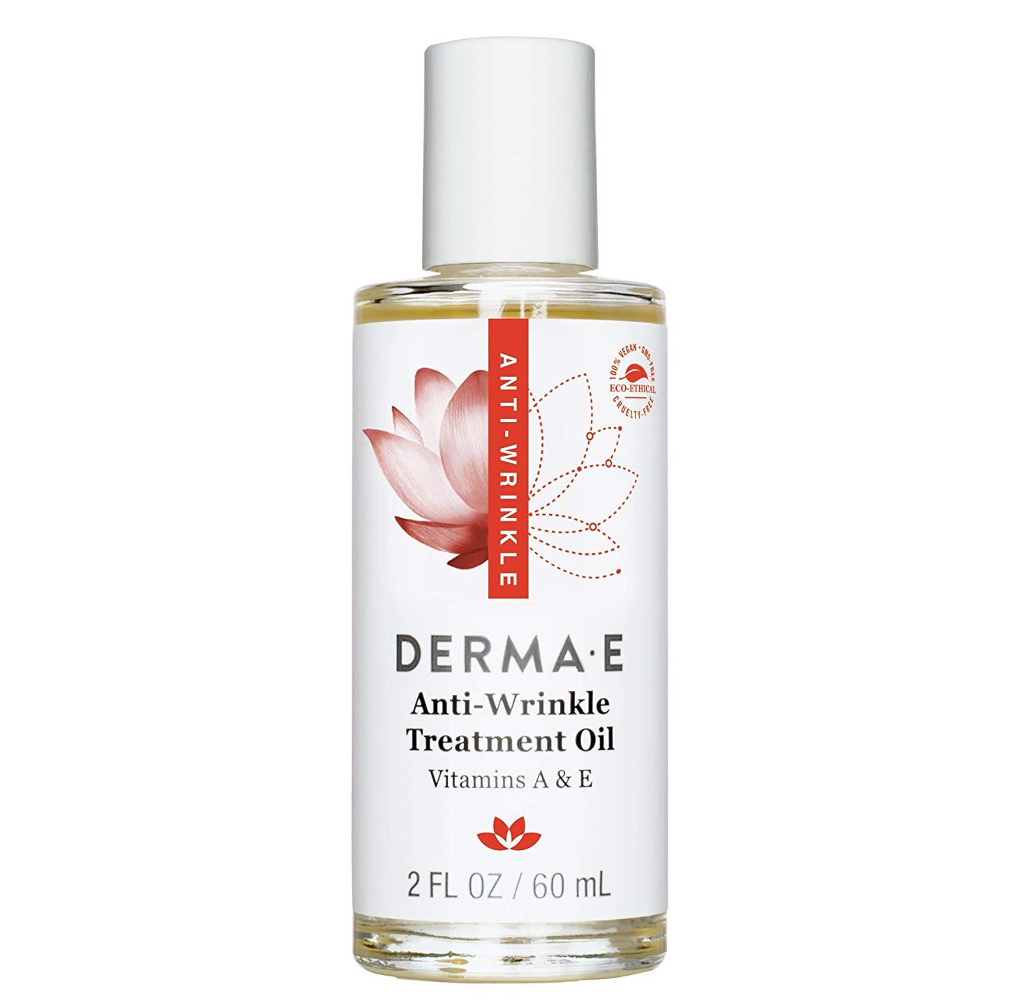 더마 E, 안티 링클 비타민 A & E 트리트먼트 오일, 2 oz (60 ml)