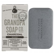 Grandpa\'s, [디톡스] 차콜 얼굴 & 바디 전용 비누, 4.25 oz (120 g)