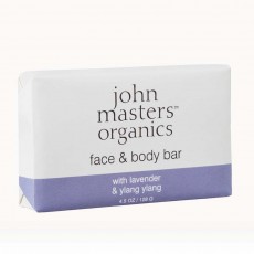 존 마스터스 오가닉, 라벤더 & 일랑일랑 페이스 & 바디 솝, 4.5 oz (128 g)