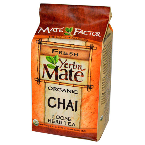 마테 팩터, 예르바 마테, 오가닉 차이, 루즈 허브 티, 12 oz (340 g)