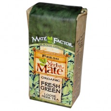 마테 팩터, 예르바 마테, 오가닉 후레쉬 그린, 루즈 허브 티, 12 oz (340 g)