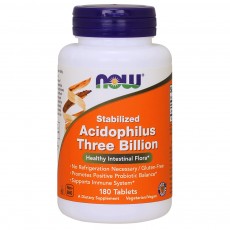 나우 Now, 안정화된 애시도필러스 30 억, 180 타블렛