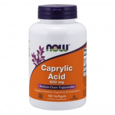  나우 Now, Caprylic Acid, 600 mg, 100 소프트젤
