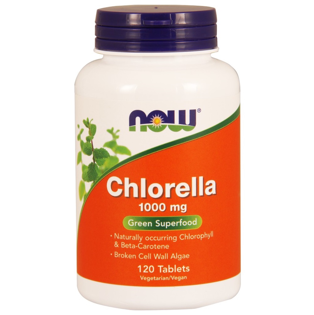 나우 Now, 클로렐라 1000 mg, 120 타블렛