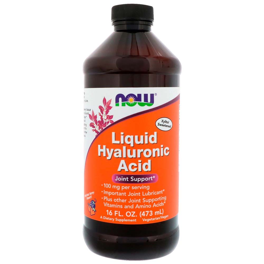 나우 Now, 액상용 히아루로닉 산, 베리 맛, 100 mg, 16 oz (473 ml)