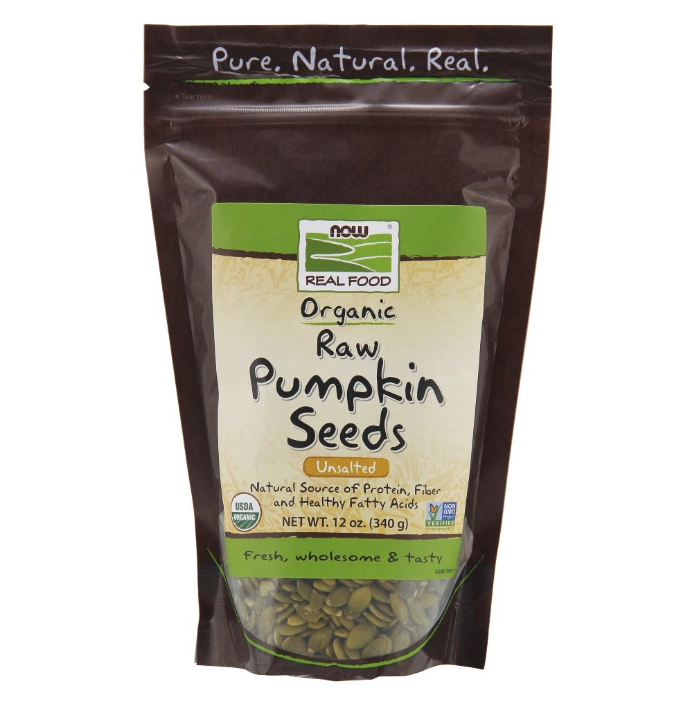 나우 Now, 리얼푸드, 유기농인증, 호박씨 (무염), 12 oz (340 g)
