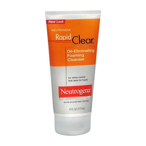 뉴트로지나, Rapid Clear 오일 엘리미네이팅 포밍 클렌저, 6 oz (177 ml)