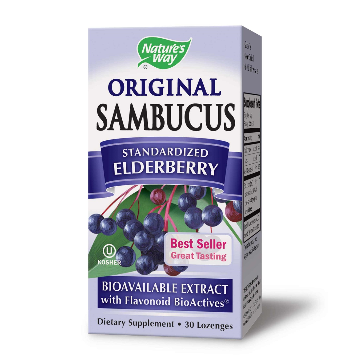 네이처스 웨이, 삼부커즈 엘더베리, 오리지날 캔디, 30 개