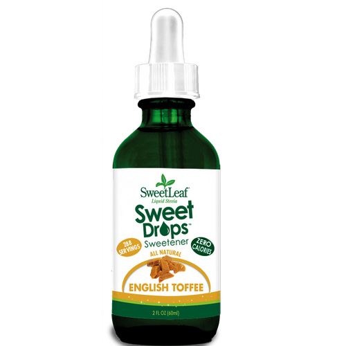 SweetLeaf, 리퀴드 스테비아, 스위트드랍 (천연 감미료), 잉글리쉬 토피, 2 oz (60 ml)