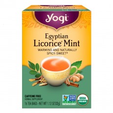 요기 티, 이집트 감초 민트 카페인 무첨가, 16 티백